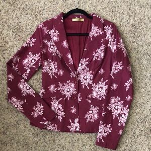 Burgundy blazer